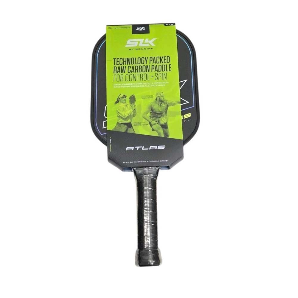 Atlas XL Pickleball Paddle SLK Raw Carbon Fiber Selkirk